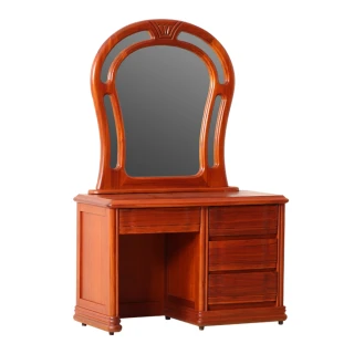 【WAKUHOME 瓦酷家具】原木典藏 樟木化妝台 B001-A70(不含椅)