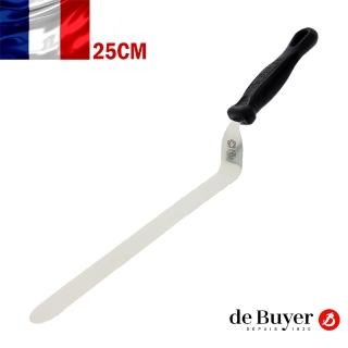 【de Buyer 畢耶】『FKO碳纖握柄系列』不鏽鋼彎角抹刀25cm