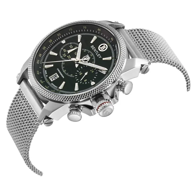 【Bentley 賓利】RACING系列 競速美學計時手錶(黑/米蘭帶 BL1694-20WBI-MY)