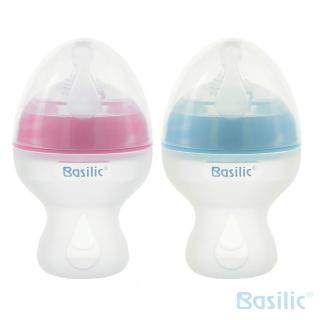 【Basilic 貝喜力克】寬口徑矽膠奶瓶250ml-兩色可選(S奶嘴)