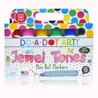 【美國Do A Dot Art!】點點畫筆：6入迷你寶石色(美國各大幼兒園指定繪畫用具)
