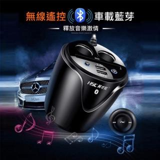 【太力】杯架式車載充電器雙USB車充+藍芽MP3撥放器+電壓電瓶檢測(R54111)