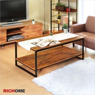 【RICHOME】極簡工業風100CM大茶几(咖啡桌/客廳桌)