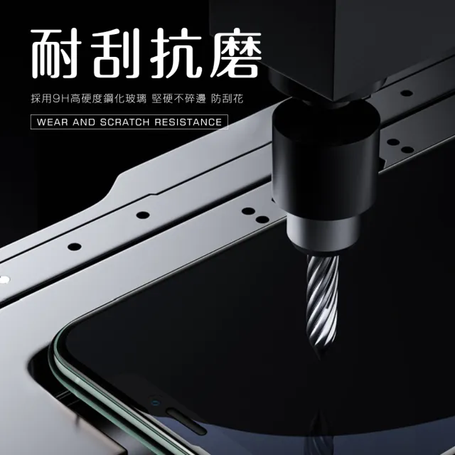 iPhone XSMax 保護貼手機滿版9H鋼化玻璃絲印全膠膜(3入 XSMax鋼化膜 XSMax保護貼)