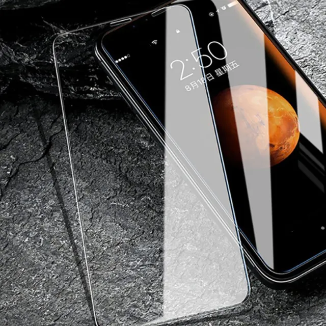iPhone XSMax 高清透明非滿版9H玻璃鋼化膜手機保護貼(XSMax鋼化膜 XSMax保護貼)