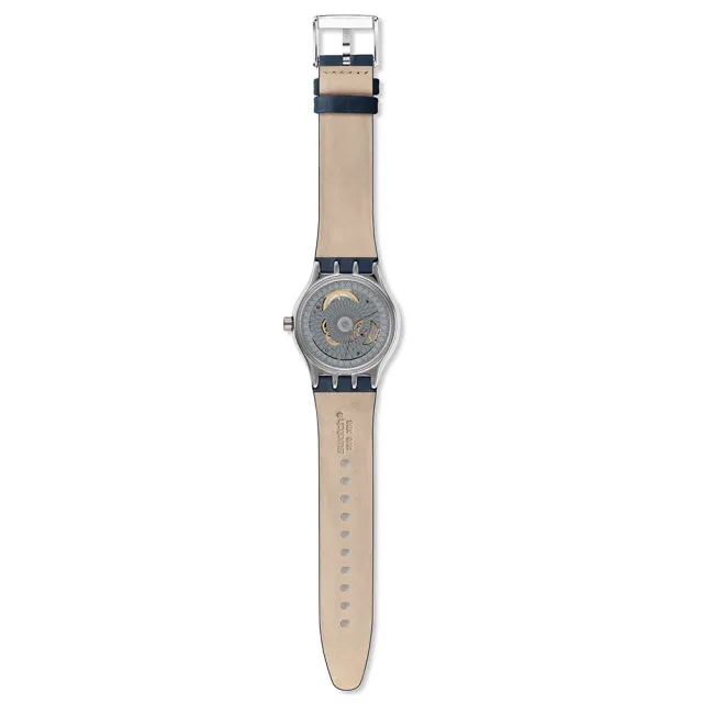 【SWATCH】51號星球機械錶 PETITE SECONDE BLUE 小秒針-藍色 手錶 瑞士錶 錶(42mm)