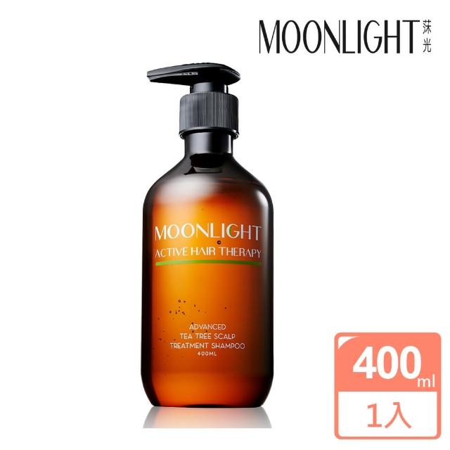 雙11限定【Moonlight 莯光】進化版茶樹控油淨化洗髮精 400 ml(清爽UP 髮絲不再黏頭皮)