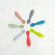 【美國ezpz】tiny spoon迷你湯匙: 蘋果綠(2入裝 FDA認證矽膠)