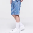 【BLUE WAY】男款 大緹織 3D鬼頭 丹寧 短褲-鬼洗