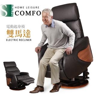 【Sun Pin】Marquez馬奎斯貴族電動起身椅雙馬達旋轉座黑色(起身椅)