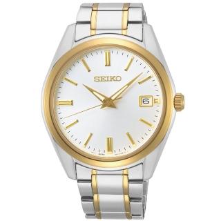 【SEIKO 精工】都會現代大三針時尚男錶-銀x金/39mm 雙12限定(SUR312P1/6N52-00A0KS)