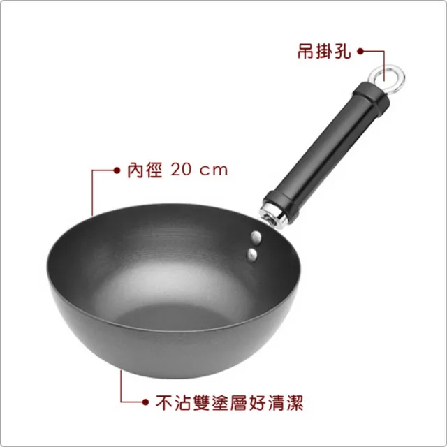 【KitchenCraft】英國 不沾炒鍋 20cm / 炒菜鍋
