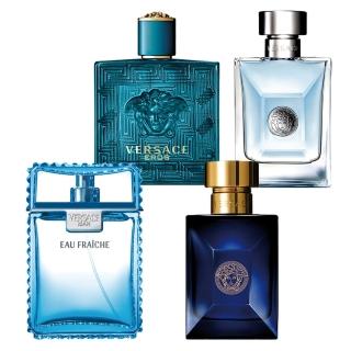 【VERSACE 凡賽斯】狄倫正藍+雲淡風輕+經典男+艾諾斯‧愛神(5ml 4入組合 專櫃公司貨)