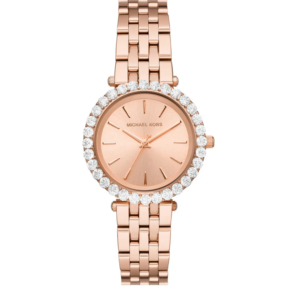 【Michael Kors】花漾晶亮鑽錶實體門市服務 手錶 禮物(MK4514)
