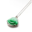 【雅紅珠寶】天然翠綠翡翠項鍊-彌勒佛