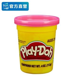 【PLAYDOH 培樂多】黏土補充罐系列-單罐無毒黏土4oz-亮粉紅色 B6756(小麥黏土/ 幼兒學習玩具/觸覺玩具)