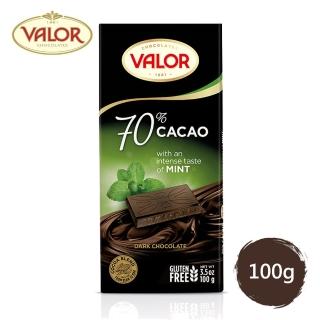 即期品【Valor】70%薄荷黑巧克力片100g/片