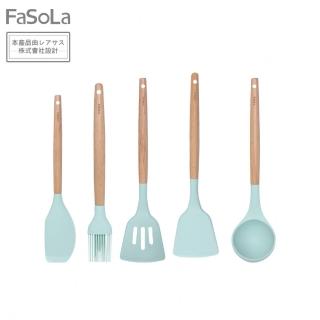 【FaSoLa】耐高溫櫸木手柄矽膠廚具 臺灣總代理
