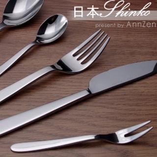 【AnnZen】《日本製 Shinko》設計師柴田文江-和靜Nagomi系列-餐叉匙餐具禮盒(日本製 餐具禮盒-5件組)