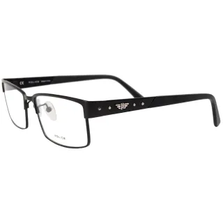 【POLICE】品牌自由精神款設計師系列光學眼鏡(黑 POV8812-531X)