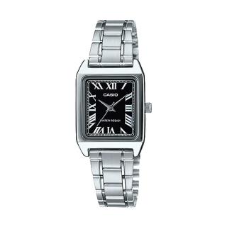 【CASIO 卡西歐】指標女錶 不銹鋼錶帶 礦物玻璃(LTP-V007D-1B)