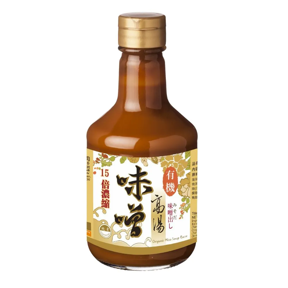 【菇王】有機味噌高湯300ml(全素/沾醬)