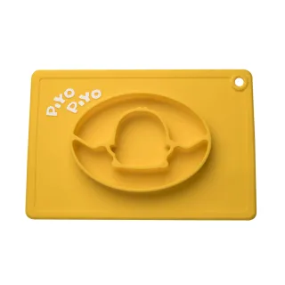 【Piyo Piyo 黃色小鴨】一體式防滑矽膠餐盤