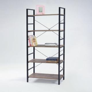 【AS雅司設計】吉恩五層黑色置物架-81×34.2×180cm(DIY)