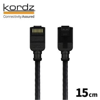 【Kordz】PRO CAT6 28AWG極細高速網路線(黑色15cm)