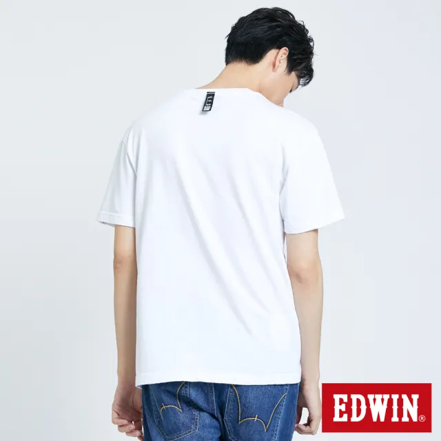 【EDWIN】男裝 EFS數位迷彩溫變短袖T恤(白色)