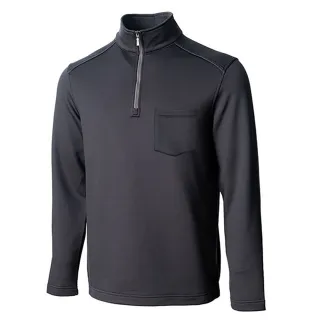 【Wildland 荒野】男 彈性立領拉鍊保暖上衣-煙灰色 0A72620-101(彈性上衣/長袖上衣/保暖上衣)