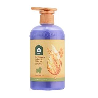 【Arf Arf 旺芙】白毛貓犬專用 椰子油雪白淺色 燕麥寵物洗毛精 500ml(無皂鹼 天然植粹潔淨成分新增)