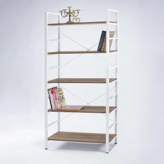 【AS雅司設計】吉恩五層白色置物架-81×34.2×180cm(DIY)