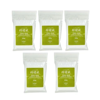 【U-diLife】天然環保清潔劑/檸檬酸300g-5包入(買一送一)