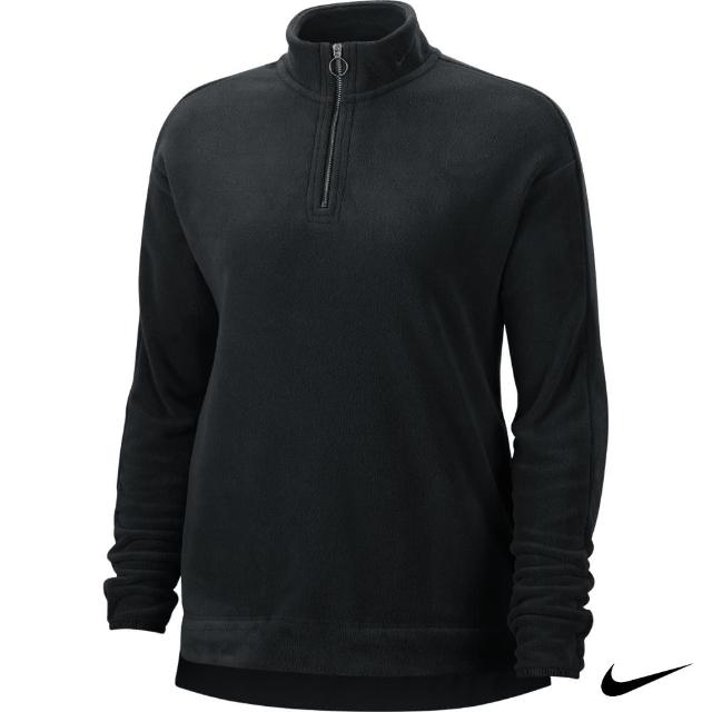 【NIKE GOLF】Nike Golf 女 1/2拉鍊高爾夫長袖上衣/高爾夫球衫 黑 BV0494-010