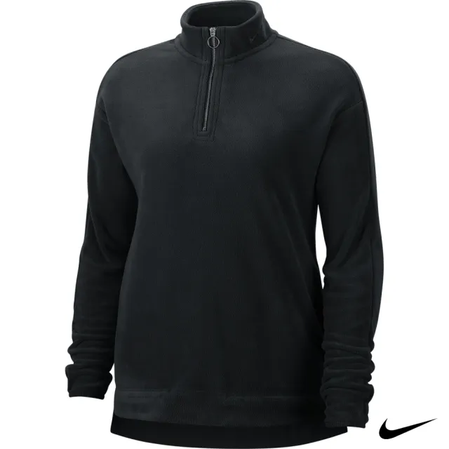 【NIKE GOLF】Nike Golf 女 1/2拉鍊高爾夫長袖上衣/高爾夫球衫 黑 BV0494-010