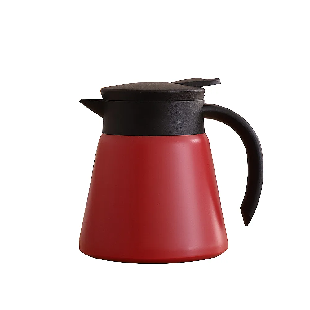 【E-Life】買一送一304不銹鋼保溫咖啡水壺650ml(咖啡壺/保溫壺/家用/辦公)