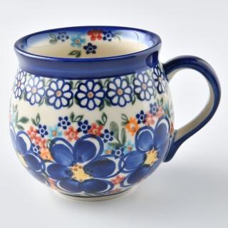 【美學生活 波蘭陶】波蘭陶 Vena 胖胖杯 馬克杯 咖啡杯 水杯 300 ml 波蘭手工製(春遊系列)
