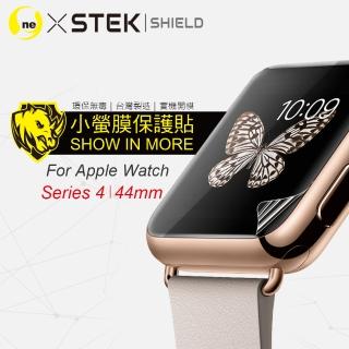 【o-one臺灣製-小螢膜】Apple Watch 4/Apple Watch 5 44mm 全膠螢幕保護貼 兩入組(曲面 軟膜 SGS 自動修復)