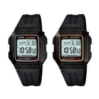 【CASIO 卡西歐】輕薄方形電子錶系列(F-201WA)