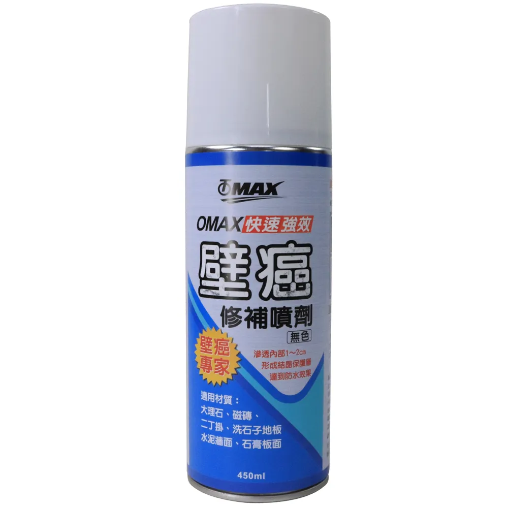 【OMAX】強效快速壁癌修補噴劑-無色-2入(速)