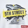 【5th STREET】男原創飛車潮流長袖T恤-白色