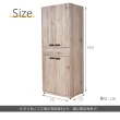 【時尚屋】克萊得橡木2.5尺雙吊衣櫃ZZ9-695(免運費 免組裝 臥室系列 衣櫃)