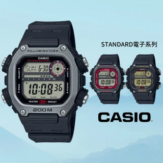 【CASIO 卡西歐】強悍運動風數位電子錶(DW-291H)