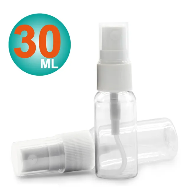 【MYBeauty】6入隨身噴霧分裝瓶30ml-透明(PET分裝罐/旅用分裝/按壓噴霧瓶/小噴罐/塑膠噴瓶)