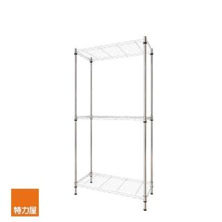 【特力屋】鍍鉻三層架 寬75*深35*高150公分