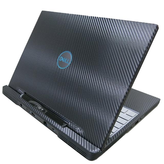 【Ezstick】DELL G7-7590 P82F 黑色立體紋機身貼(含上蓋貼、鍵盤週圍貼、底部貼)