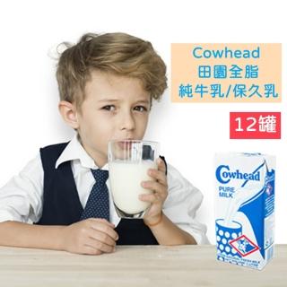 【Cowhead田園】田園全脂純牛乳1000mlx12罐/箱(100%無添加UHT/源自澳洲原裝進口)