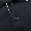 【ROBERTA 諾貝達】台灣製 休閒百搭 修身長袖POLO棉衫(黑色)