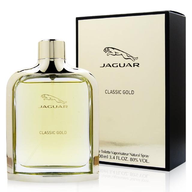 【JAGUAR 積架】GOLD金色捷豹男性淡香水100ml(平行輸入)